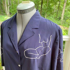 Millie & Lou - Vintage Nude Figure Print Smock Top